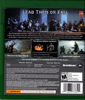 Xbox ONE Dragon Age Inquisition Back CoverThumbnail